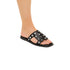 Sandali bassi neri con applicazione di borchie a piramide Swish Jeans, Donna, SKU w041000534, Immagine 0